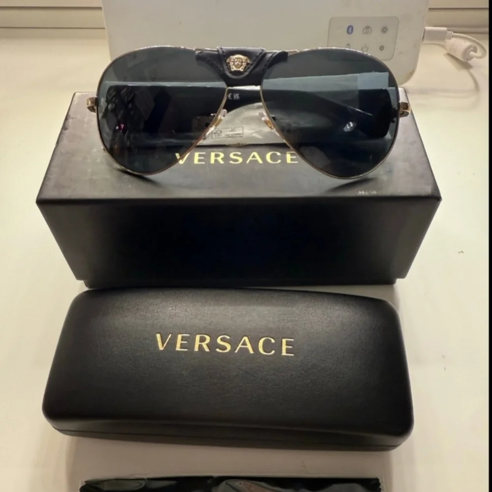 NOT FOR SALEersace Black Sunglasses for Men Mod.2150Q New - Picture 1 of 7